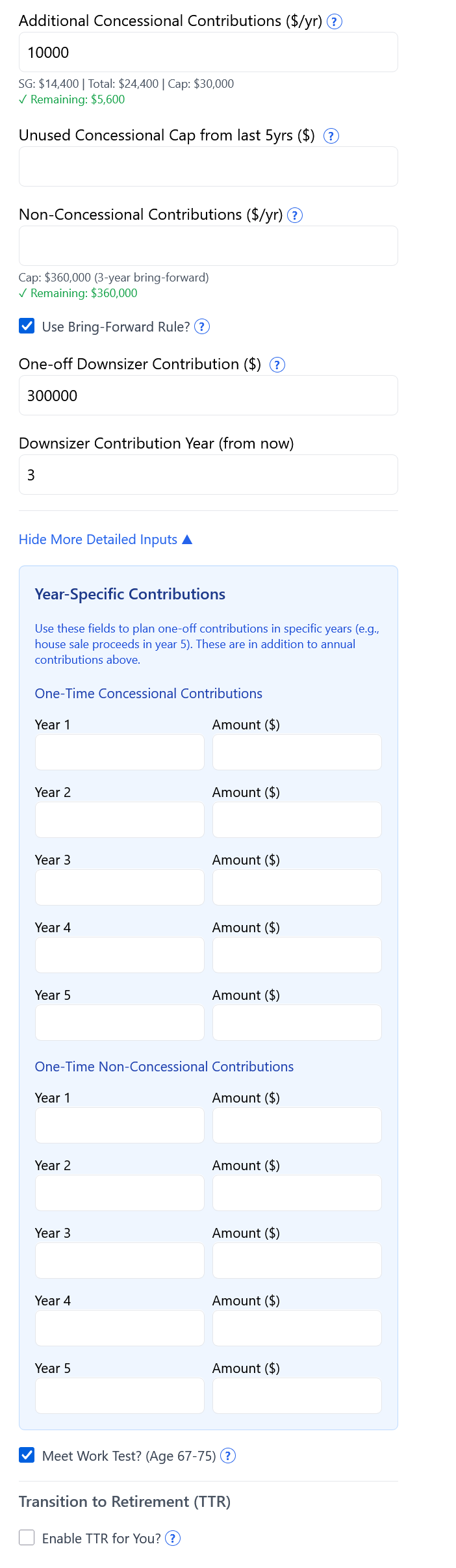 Screenshot: MyGov Carry-Forward Screen